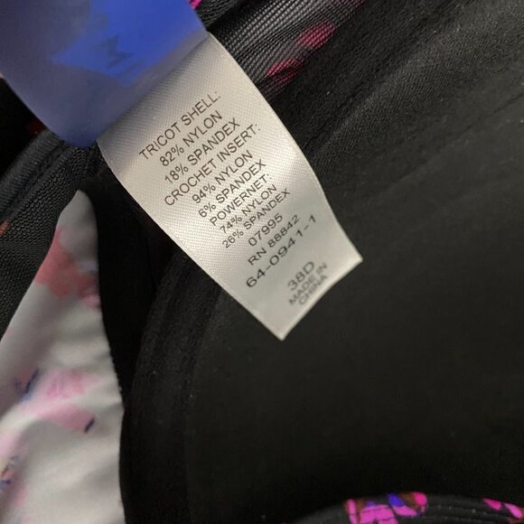 Swimsuits For All Tankini Swim Top Multicolored Print NWT Women's Size 38D - Picture 6 of 7